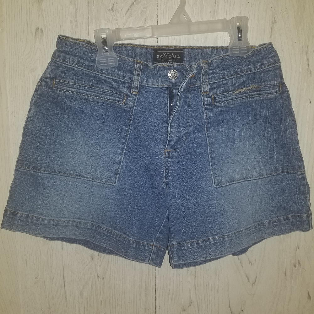 Denim shorts
